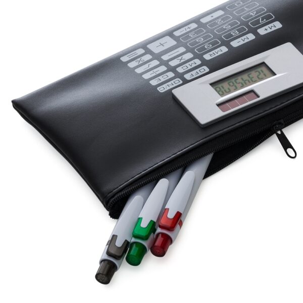 estojo com calculadora