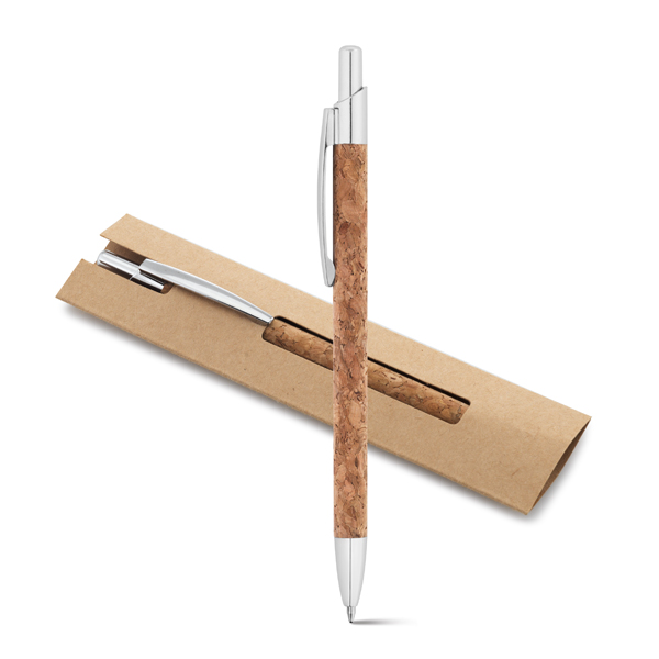 Esferográfica Cortiça e Alumínio